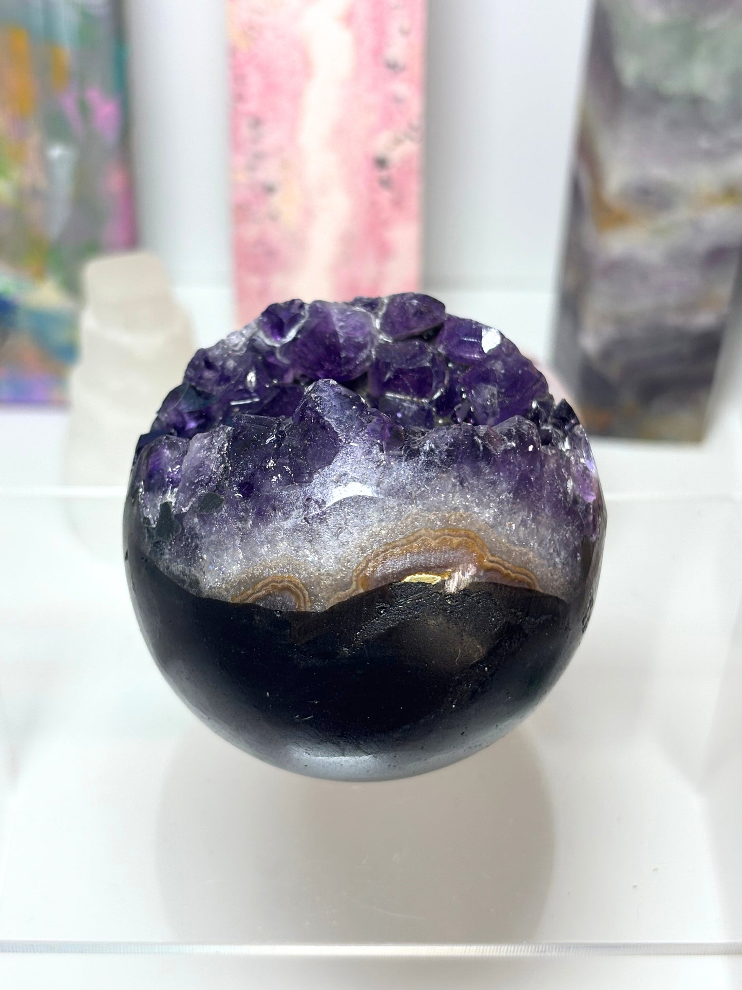 Sphere - Amethyst Cluster - A