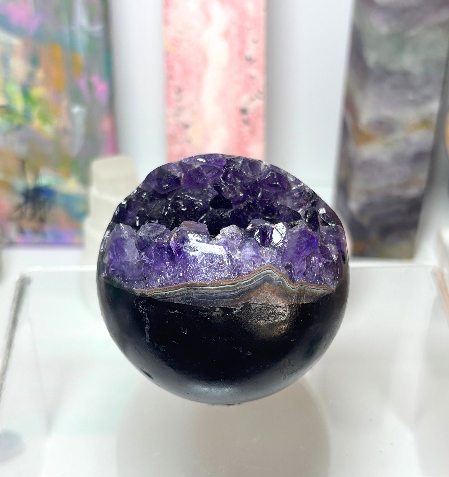 Sphere - Amethyst Cluster - B