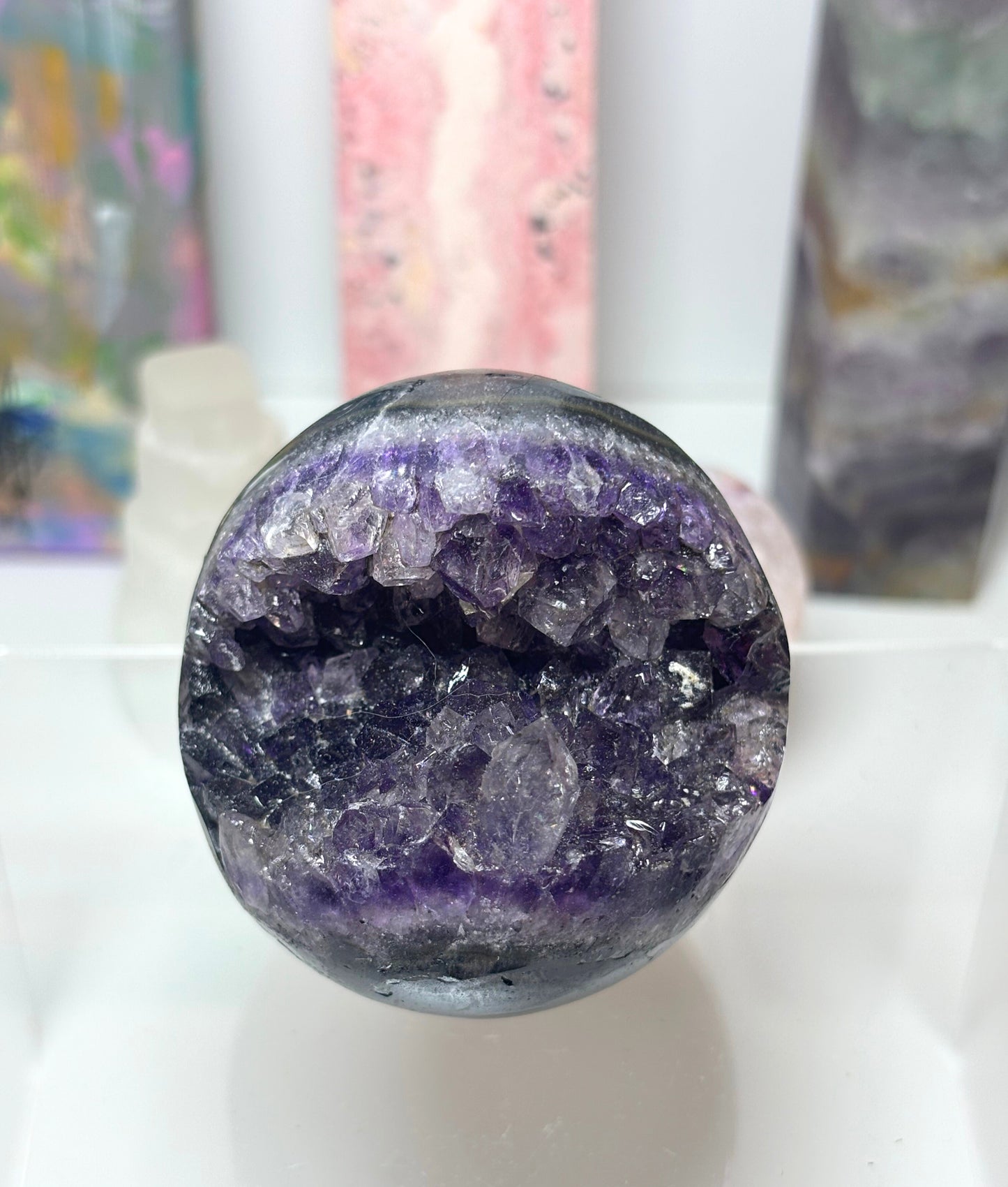 Sphere - Amethyst Cluster - D