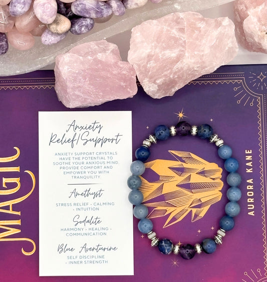 Crystal Intention Bracelet - Anxiety Relief