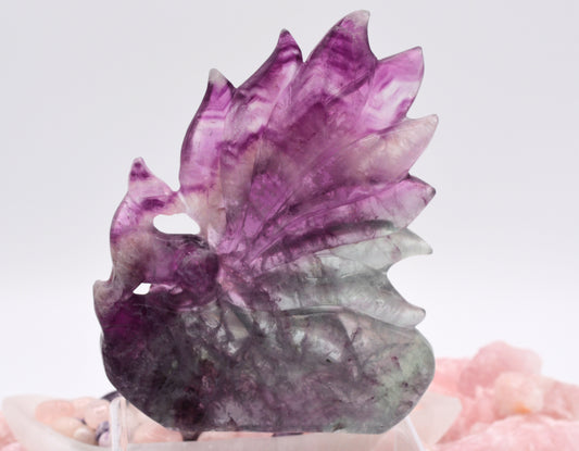 Watermelon Fluorite Nine-Tailed Fox