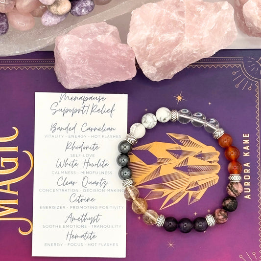 Crystal Intention Bracelet - Menopause Relief
