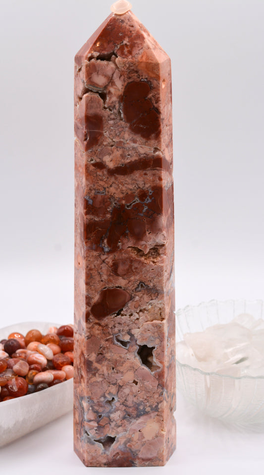 Cotton Candy Agate Tower