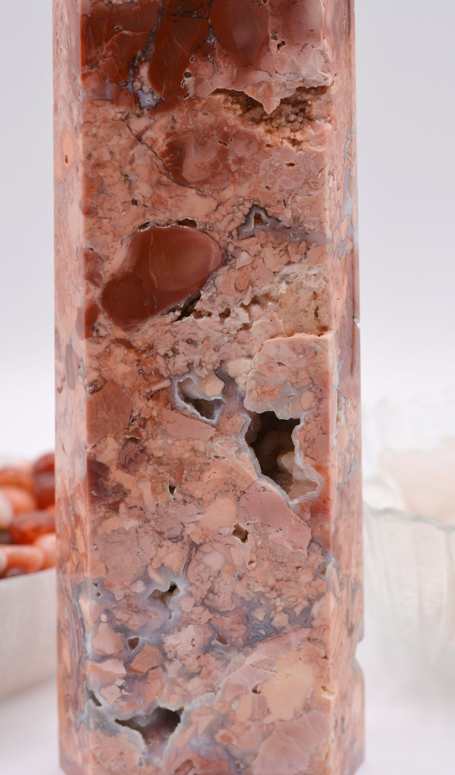 Cotton Candy Agate Tower