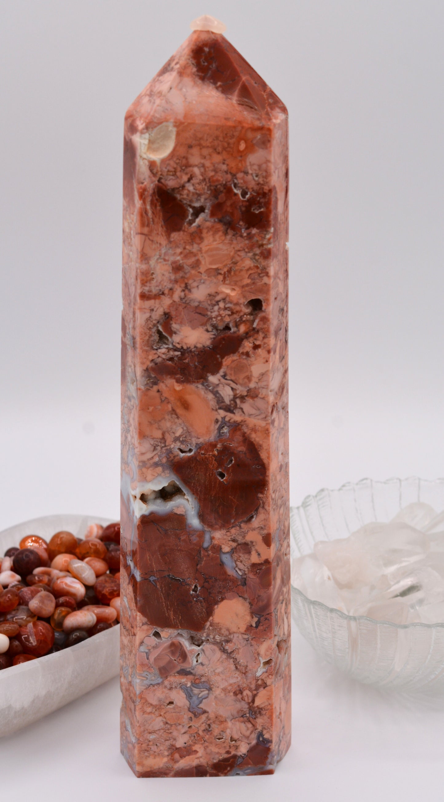 Cotton Candy Agate Tower