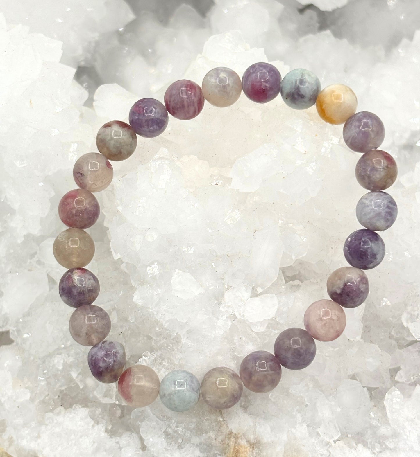 Crystal Bracelet - Plum Blossom Tourmaline