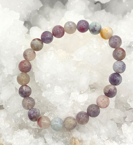 Crystal Bracelet - Plum Blossom Tourmaline